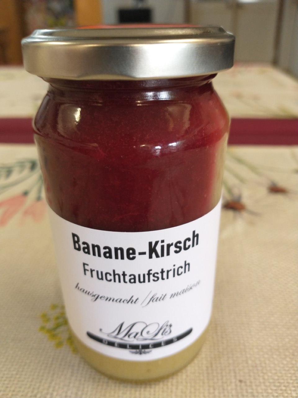 Banane-Kirsch Fruchtaufstrich